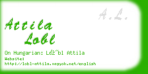 attila lobl business card